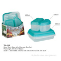 PP Food Container, PP Storage box, 6pcs Rect. Base Mini Storage Box Set